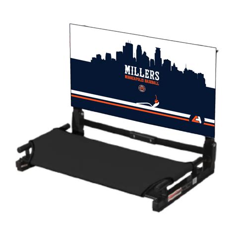 Minneapolis Millers Baseball - Full-Dye Stadium Seat | Custom Apparel Inc.