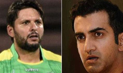 Despite Political Differences Gautam Gambhir Wishes Shahid Afridi