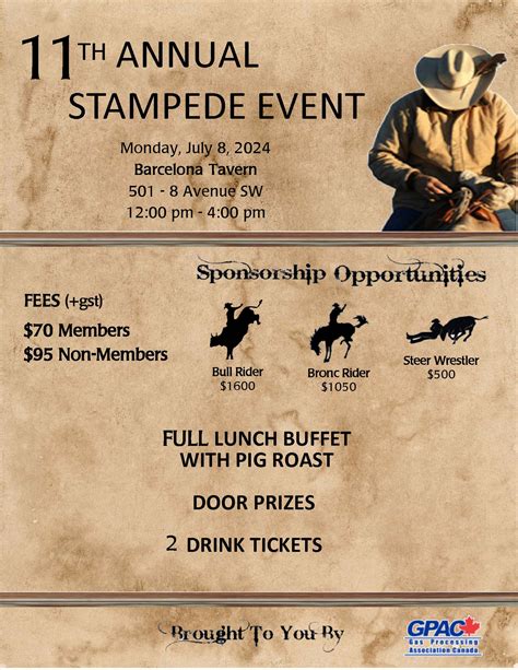 11th Annual Stampede Event - Gas Processing Association of Canada