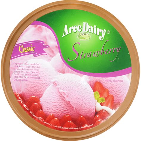 Arce Ice Cream Classic Strawberry 15l Shop Walter Mart