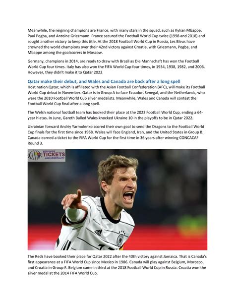 German National Football Team Roster For Qatar S World Cup Appearance Pdf