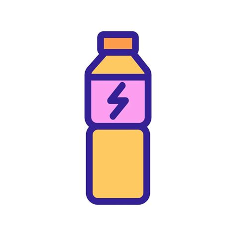 Energy Drink Symbolvektor Isolierte Kontursymbolillustration