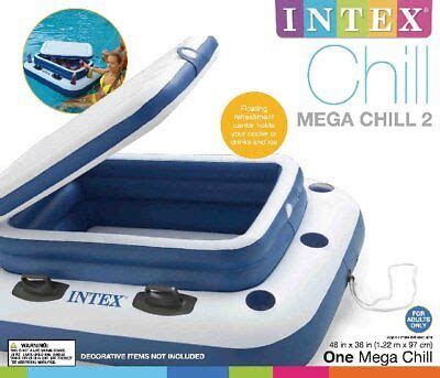 Intex Mega Chill 2 Inflatable Esky Floating Drink Cooler Pool Beverage