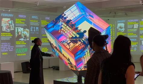 led cube lewis hamilton  mission  charity event