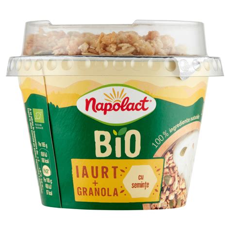 ECO Napolact Iaurt Granola Pahar Seminte Mix