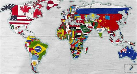 world map atlas flag world map  flags vectors illustrations