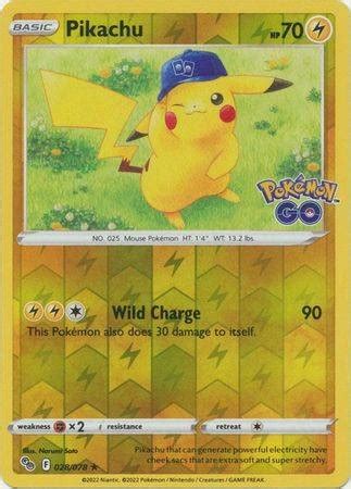 Pikachu 028 078 Holo Rare Reverse Holo Playset