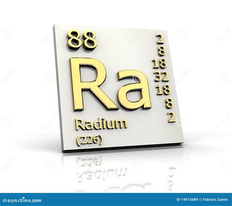 Radium Mendeleev Icon Symbol. Radium Atom Element Periodic Table ...