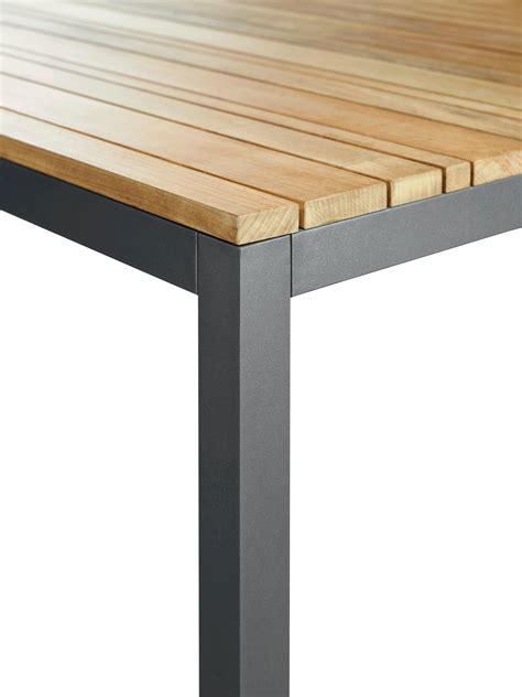 classic alu teak dining table architonic