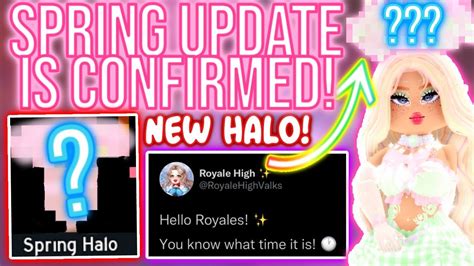 Spring Update Confirmed Coming Soon Roblox Royale High Halo Update