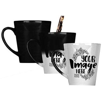 Taza Cónica Latte Negra Mágica 12oz Sublimarts