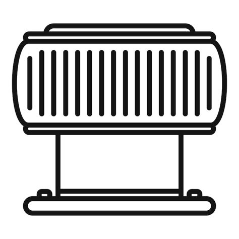 Premium Vector Ventilation Filter Icon Outline Ventilation Filter