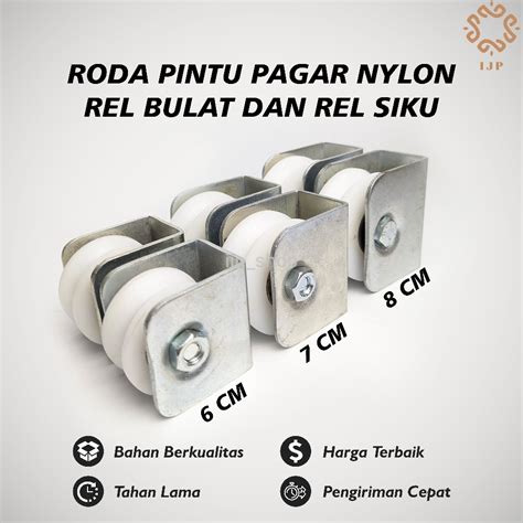 Jual Art S F Roda Nylon Pintu Pagar Rel Bulat Dan Siku U Dan V Roda