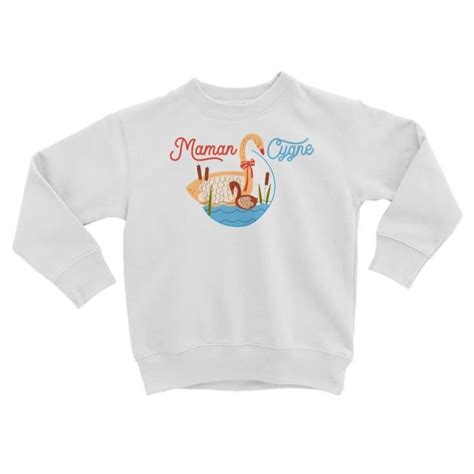 Sweatshirt Enfant Maman Cygne Et Son B B Dessin Illustration Bebeboutik