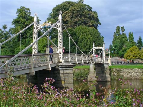 Victoria Bridge Hereford England A Footbridge Over The River Wye