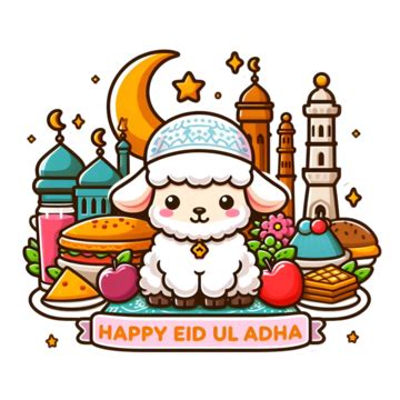 Happy Eid Ul Adha Vector Illustration On Transparent Background Eid Ul