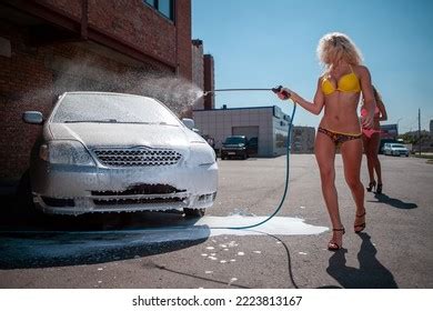 253 Hot Woman Washing Car Royalty Free Images Stock Photos Pictures