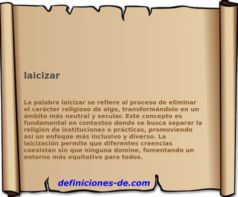 O Que Quer Dizer Laicizar - Significado de «laicizar»