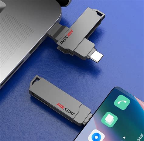 Представлена Hiksemi X307 – флешка с разъемами USB Type-C, USB Type-A и ...
