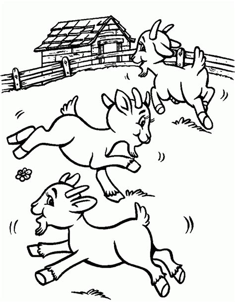 Billy Goat Coloring Pages