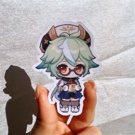 Chibi Genshin Impact Vinyl Sticker Sucrose Waterproof Matte Finish