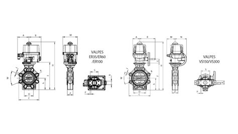 Praher Butterfly Valve K4 PVDF Electric Actuator Valpes And Lug Type