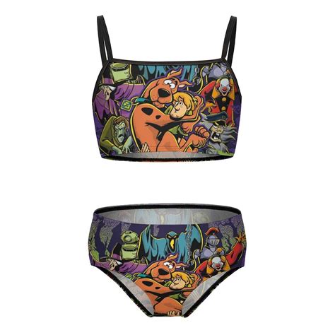 Scooby Doo Girls Bikini Swimsuits Two Piece Beach Bathing Suit Swimwear 9 11Y 140cm Walmart