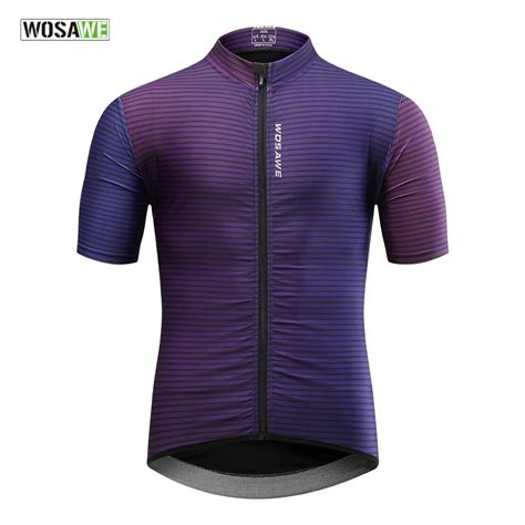 Wosawe Men S Road Bike Shirts Short Sleeve Cycling Jerseys Downhill Mtb