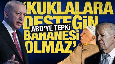 Cumhurbaşkanı Erdoğandan ABD ye FETÖ ve PKK tepkisi Kuklalara