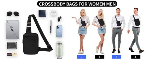 Osoce Small Sling Bag For Men And Women With Rfid Pocket Anti Theft Crossbody Chest Bag Casual