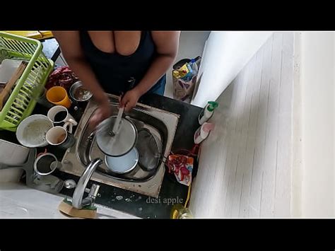 My Wife Become Horny While Washing Plates In Kitchen Xvideos