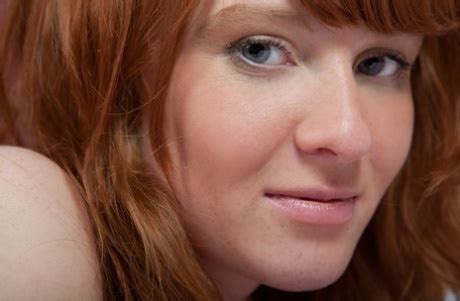 Sweet Redhead With A Hairy Pussy Brisa Poses Naked In Her Bedroom CoedCherry