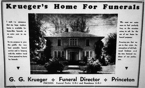 Wilsey Krueger Funeral Home Bartels History Of Princeton