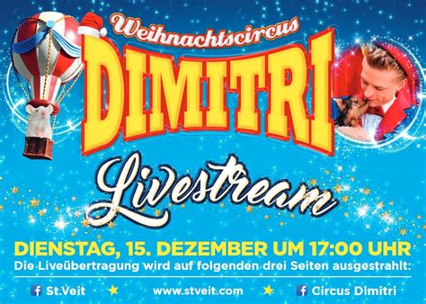 Liveübertragung Circus Dimitri Weihnachtsgeschenk FÜr Alle Kinder St