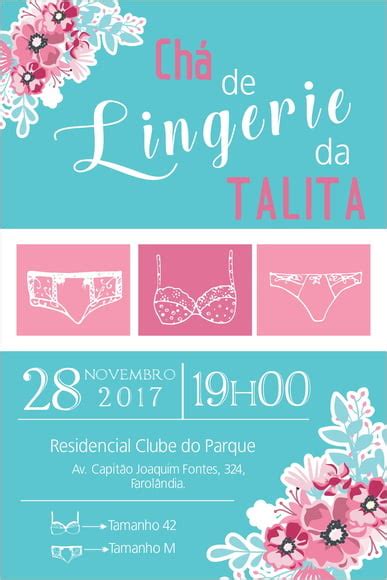 Arte Digital Convite Cha De Lingerie Elo Produtos Especiais