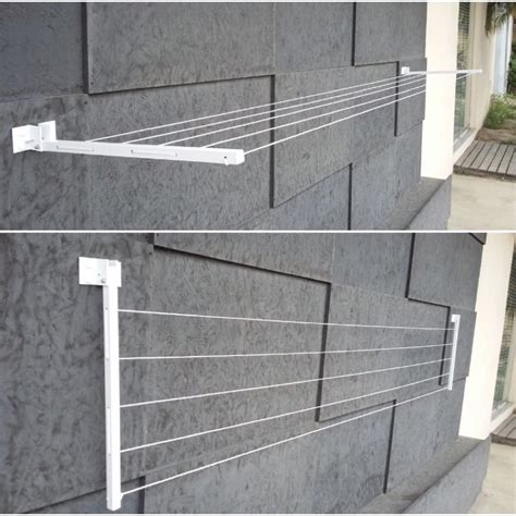 Varal Retrátil Na Shopee - Kit 2 Varal Retratil Parede Extensivel Até 4mt 50cm 30kg | Shopee Brasil