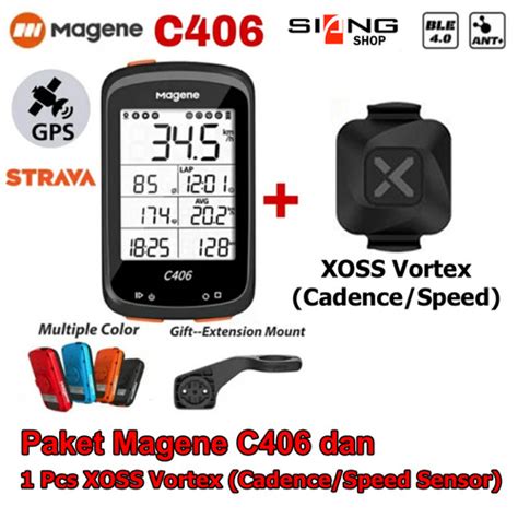 Jual Cyclocomp Speedometer Sepeda Magene C Bundling Xoss Vortex