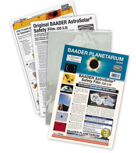Building your own Baader AstroSolar Solar Filter – Baader Planetarium UK