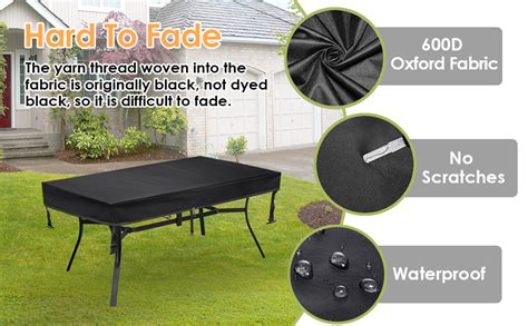 Amazon Tohonfoo Patio Coffee Table Cover Waterproof Anti Uv