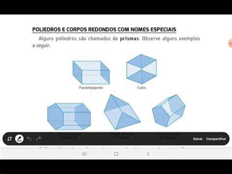 Ano Poliedros E Corpos Redondos Nomes Especiais Youtube