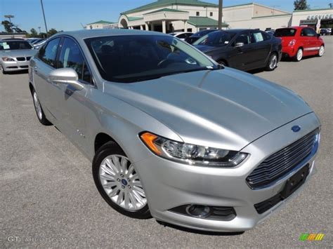 2013 Ingot Silver Metallic Ford Fusion Hybrid Se 86676371 Photo 3 Car Color