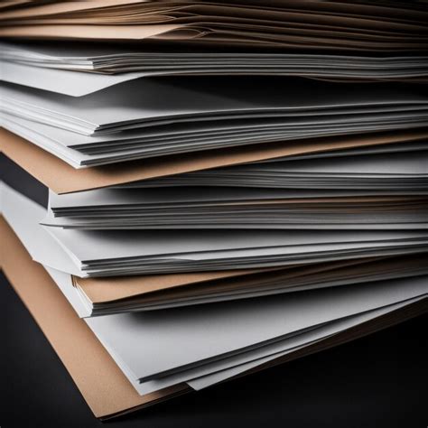 Premium Photo Stack Of Paper Sheets Stack Of Paper Sheets