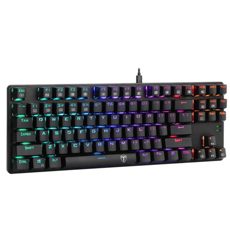 Teclado Gamer Mecânico T Dagger Bora Switch Brown RGB Terabyte