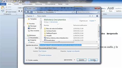 Guardar Y Abrir Un Documento De Word YouTube