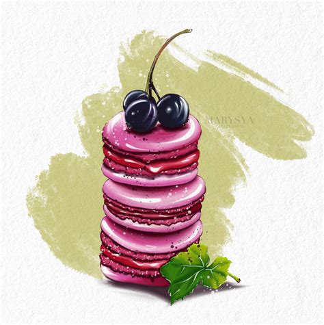 Иллюстрация Макарунс в стиле 2d, реклама, скетчи | Illustrators.ru