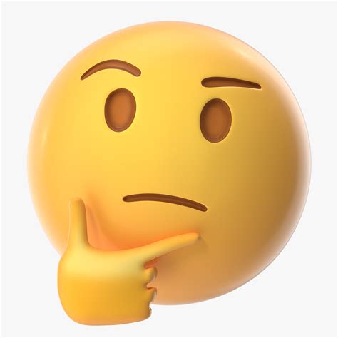 3D thinking emoji - TurboSquid 1533427