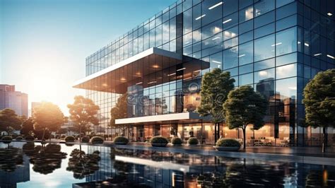 Landscape Of Commercial Building Stock Image Image Of Street Urban