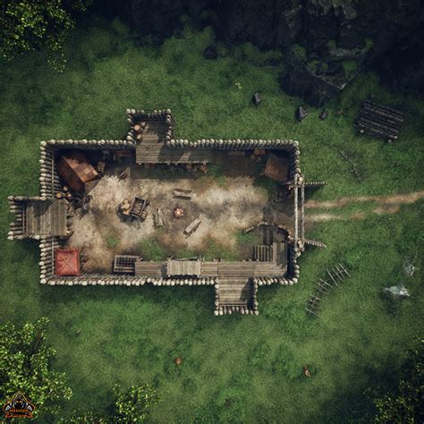 Bandit Camp Hd 1080p Animated Fantasy Battle Map S0lu7i0n