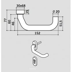 Klamka Jednostronna Dorma Pure V R Prawa Kr Tki Szyld Owal Inox