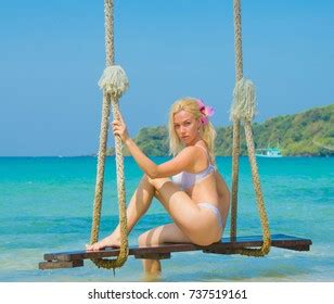 Sexy Thing Tanning Blonde Stock Photo Shutterstock